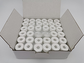 LPW-60S2, Size L, Plastic Sided, 60S/2 White Color, 144pcs